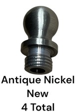 Baldwin 1090-151 Antique Nickel Finish Finial Ball Hinge Tips Set 4 Total NOS