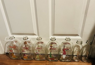 Stew Leonard s Glass Milk Bottle Collection   Christmas, Easter & Monster Milk
