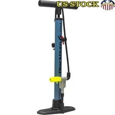 Air Tower 2 Floor Pump 40 PSI Maximum Pressure Bike Inflator W/ Ball Needle Blue