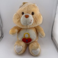 Vintage 1985 Kenner Care Bears Secret Bear 13" Talking Plush Pull String Peach