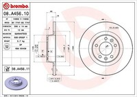 2X Brembo Bremsscheibe Hinterachse U.A. FüR CitroËN, Fiat, Peugeot, Toyota