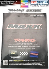Fits Traxxas 1/10 Wide-MAXX User Manual Quick Guide, Parts List Exploded Views