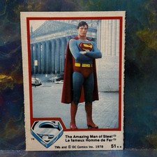 1978 Topps  DC Comics Superman Man Of Steel Christopher Reeve #51