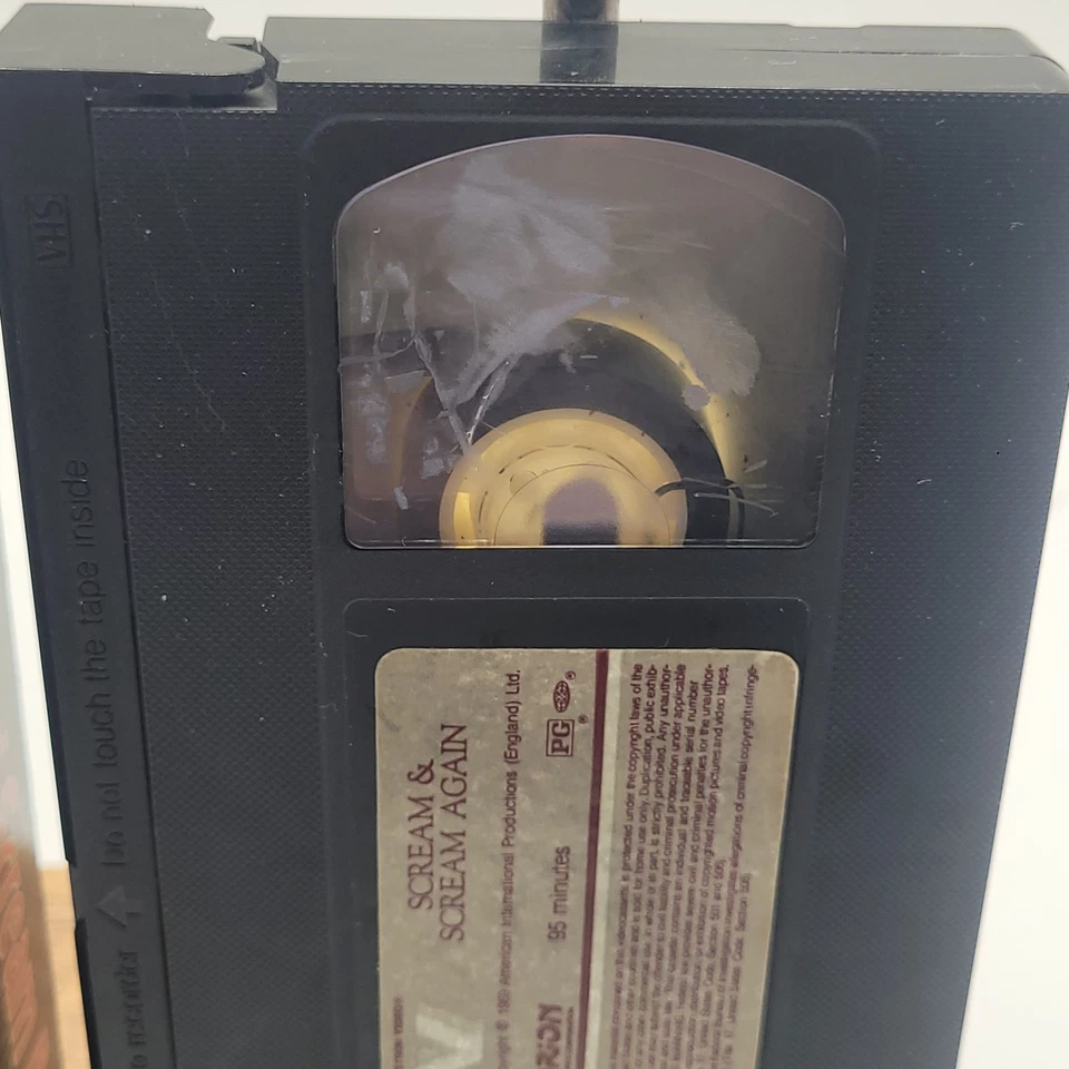 Rare Horor Scream And Scream Again VHS VCR Tape - Image 3 of 4