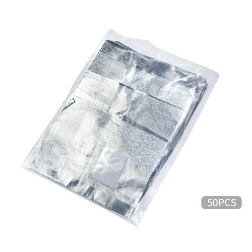 50/100pcs DIY Nail Care Nail Polish Wrap Aluminum Gel Nail Polish Remover - Photo 6/7