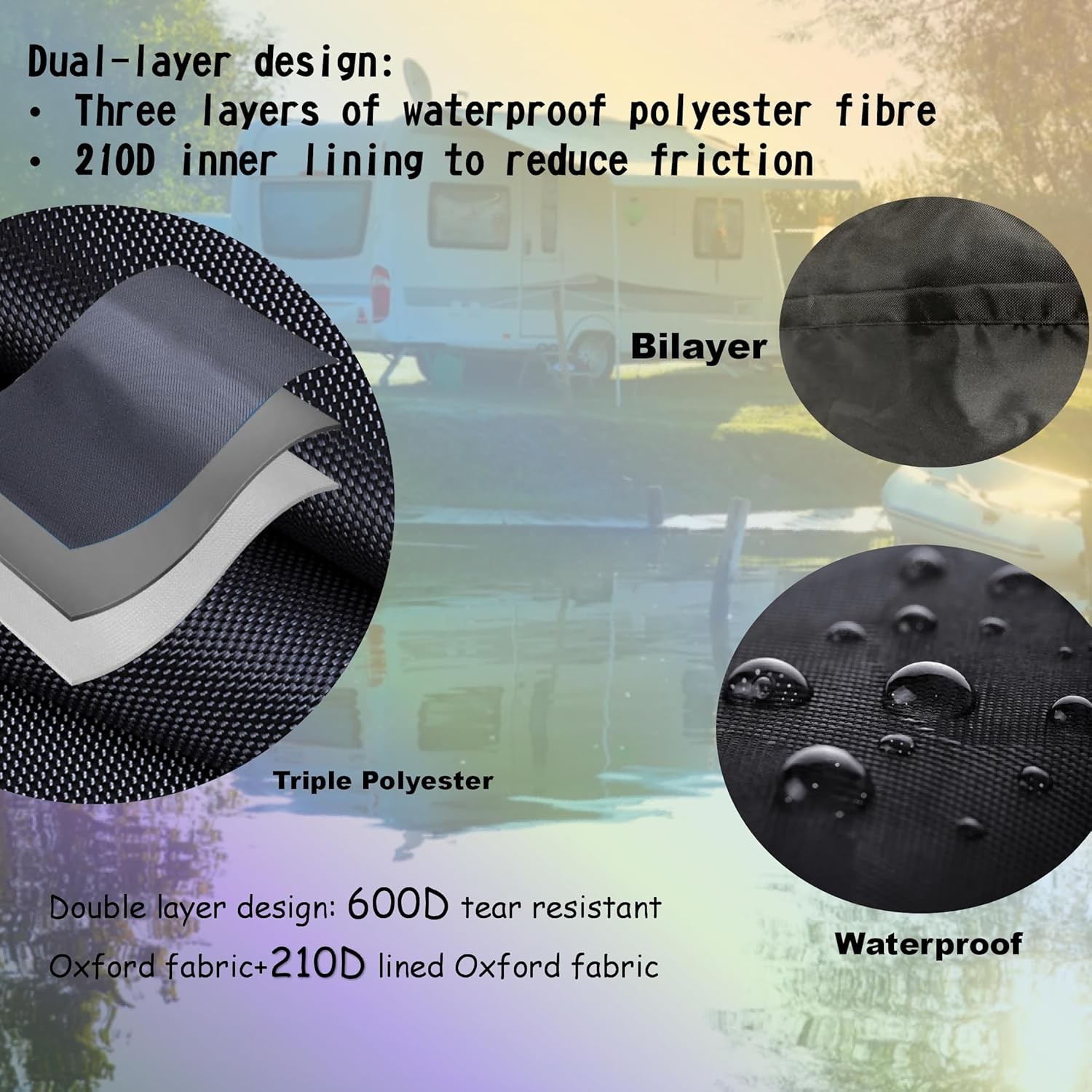 Generator Cover 24.8"L x 20.2"Wx 20.8"H for 3700-7250W Inverter Generator Made..