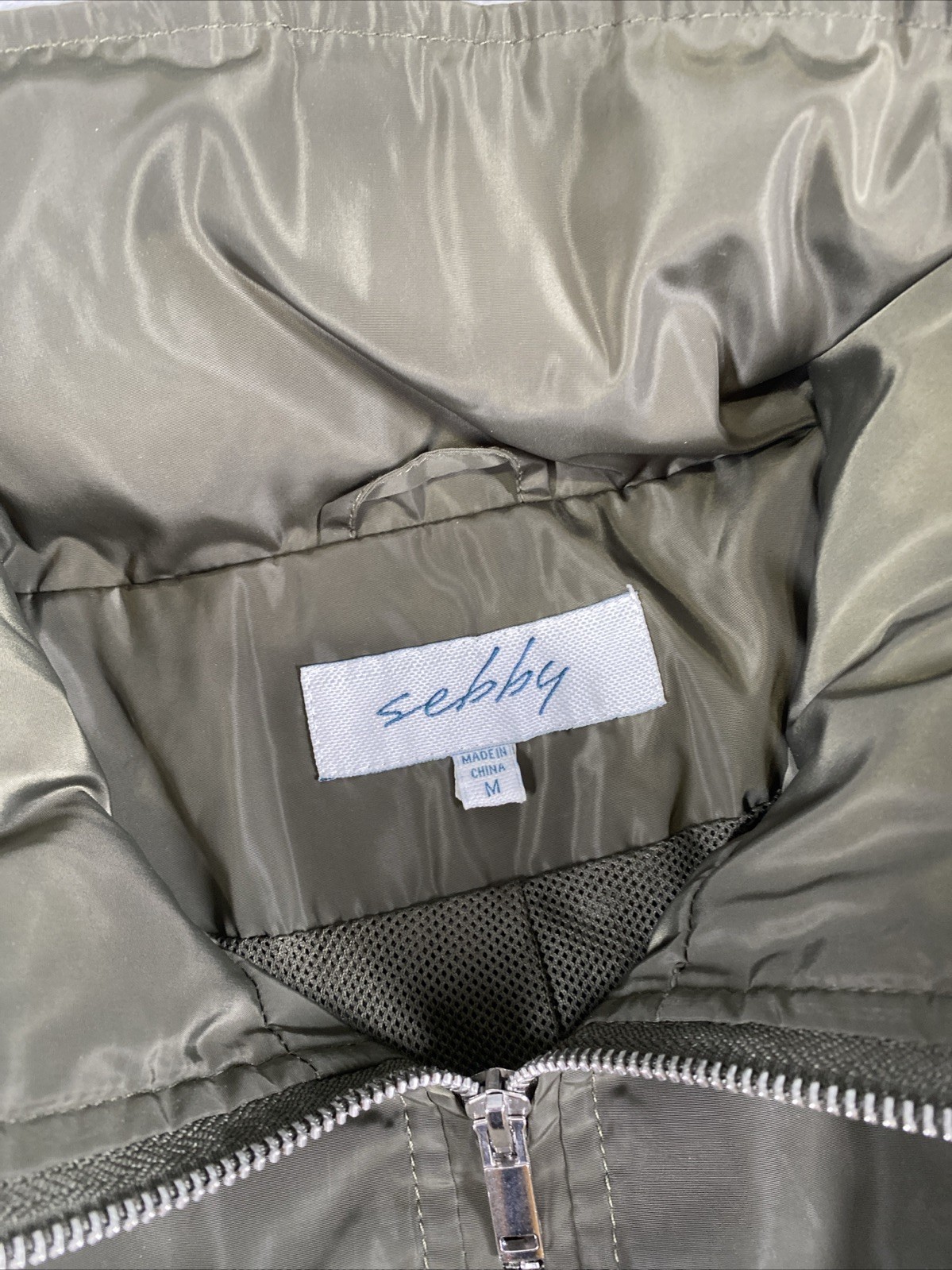 Sebby Collection Raincoat Jacket Soft-Shell Green… - image 4