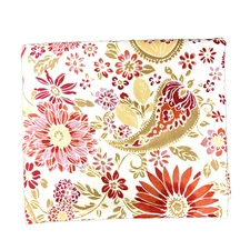 L.L Bean Pillow Sham Standard 20" x  25" Paisley Floral Print Cotton Portugal