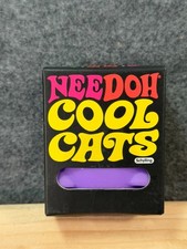 NeeDoh Cool Cats Purple Squishy Fidget Stress Toy Rare Nee Doh Authentic