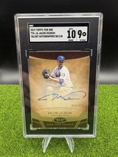 2019 Topps Tier One - Tier One Talent Autographs Jacob deGrom /120 SGC 10/9