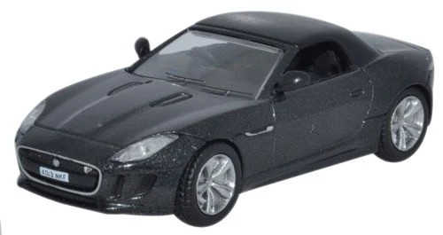 76FTYP004 Oxford Diecast Jaguar F Type Stratus Grey 1/76 Scale OO Gauge