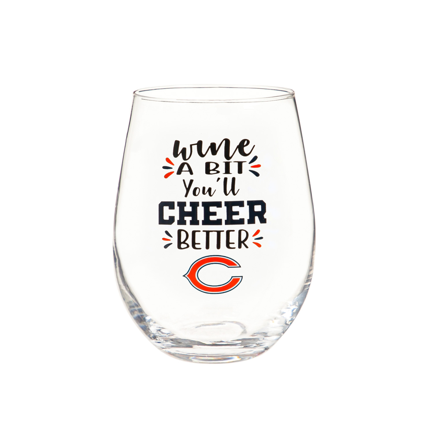 Бокал для вина Chicago Bears на 17 унций без ножки упакованный в коробку 4790₽