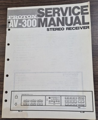Proton AV-300 Receiver Service Manual - OEM