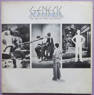 GENESIS - THE LAMB LIES DOWN ON BROADWAY LP - ALL INSERT - ITALY 1974 VG++/EX+