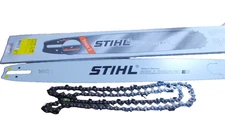 Stihl 25" Guide Bar 3/8" .050" 84DL OEM 3003-000-8830 Chain 24 33RS-84 GL-SN1F