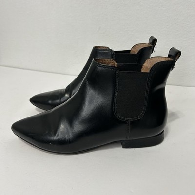 Madewell Womens Booties Black Leather Pull On Classic 6