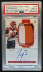2020 National Treasures Joe Burrow Patch Holo Silver Auto RC #12/25 PSA 9 10