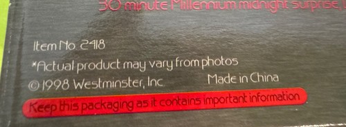 VTG Millennium Y2K Countdown Clock Holiday Songs Bday & Anniversary Reminders EC - Picture 14 of 15