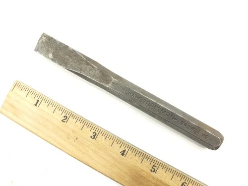 CRAFTSMAN TOOLS 5/8" COLD STEEL FLAT EDGE TIP CHISEL 6" LONG - USA WF 42974