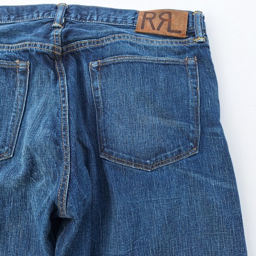 RRL Ralph Lauren Double RL Men's 38x32 Slim Fit Japan Woven Selvedge Denim Jeans - Picture 14 of 21