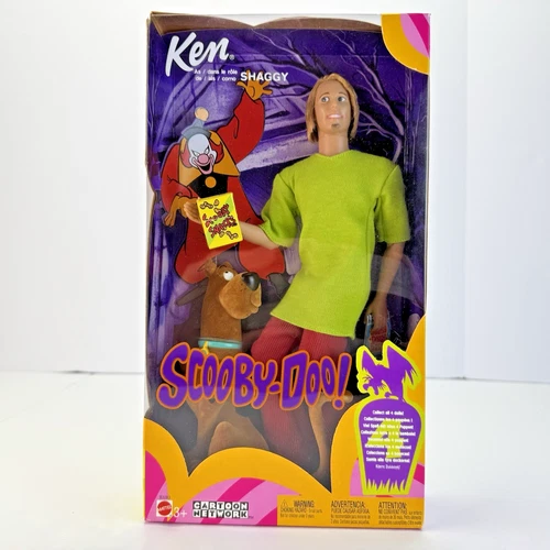 Vintage 2002 Mattel Barbie Ken As SHAGGY Scooby Doo Cartoon Network New Box