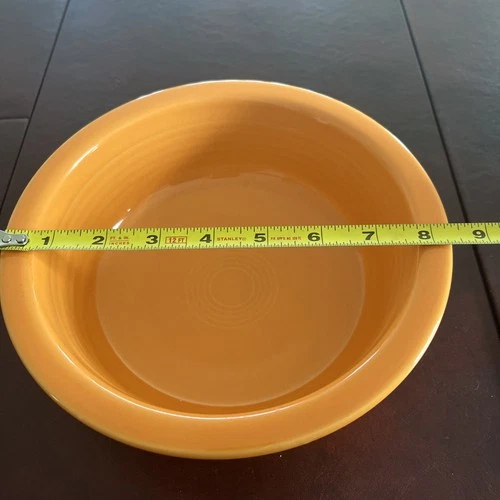 Fiesta 8” Large Rimmed Serving Bowl Tangerine Orange
