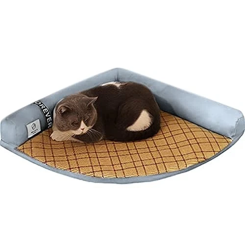 Kelendle Pet Dog Bed for Small Medium Large Dogs and Cats Triangle Corner Lou...