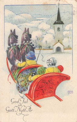 CP ILLUSTREE SIGNIERT GOD JUT ... HAARSCHLITTEN KIRCHE - 12822