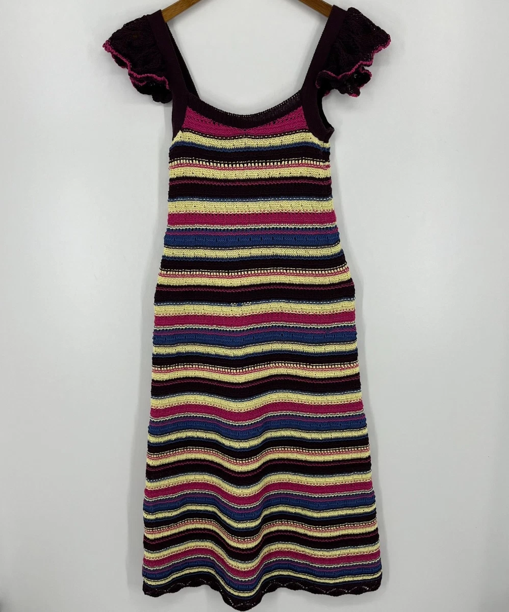 white christmas dresses Rose Carmine // Sparkly Striped Mini Dress  VSP Consignment