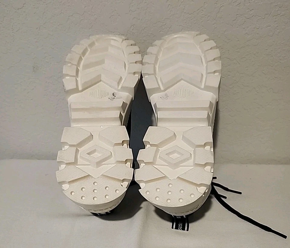 Zapatillas de plataforma gruesas Palladium para mujer - negras/blancas - talla 9 EE. UU. (EUR 41) Foto 4 de 4