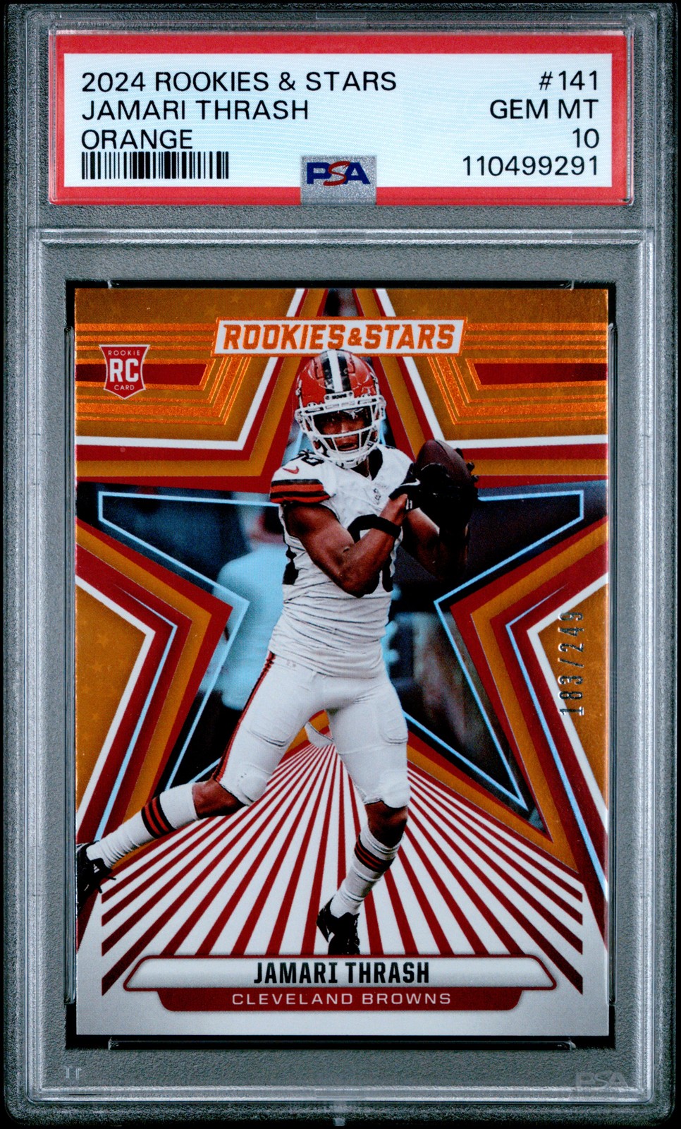 Jamari Thrash Panini Rookies & Stars #141 Orange