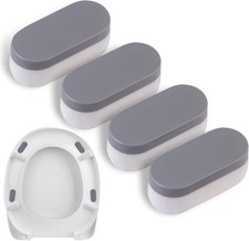Luxe Bidet 4 Piece Universal Non-Slip Toilet Seat Bumpers with Strong...