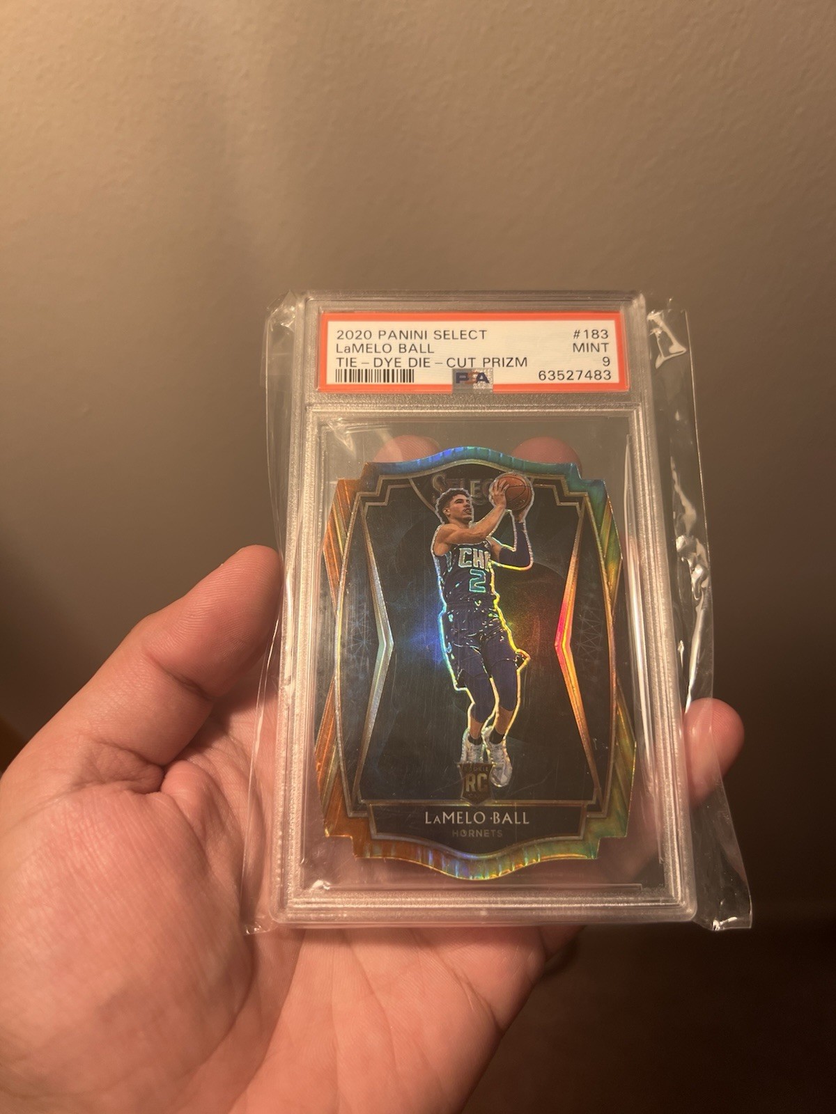 2020-21 Panini Select - LaMelo Ball #183 Die Cut Tie-Dye Prizm /25 (RC)