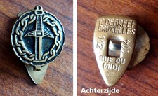 Kleine Belgische knoopsgat badge Oorlogsveteraan 1914-18