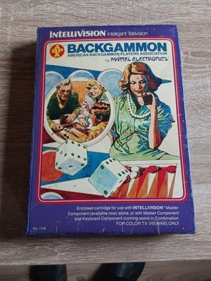 Intellivision Spiel in OVP -- BACKGAMMON -- Mattel (no Atari)