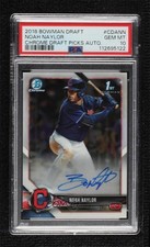 2018 Bowman Draft Chrome Pick Bo Naylor Noah #CDA-NN PSA 10 GEM MT Auto 1n4o