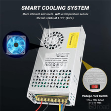 360W 12V 30A AC DC Power Supply Switching Adapter For LED Strip CCTV Industrial