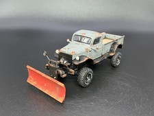 1945 Dodge Power Wagon Lifted 4x4 Plow Truck Weathered Rusty 164 Diecast Custom