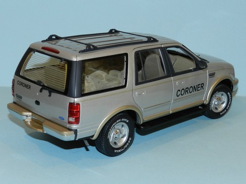 MODIFIED UT MODELS Eddie Bower FORD EXPEDITION Coroners vehicle "CORONER" boxed - Picture 2 of 5