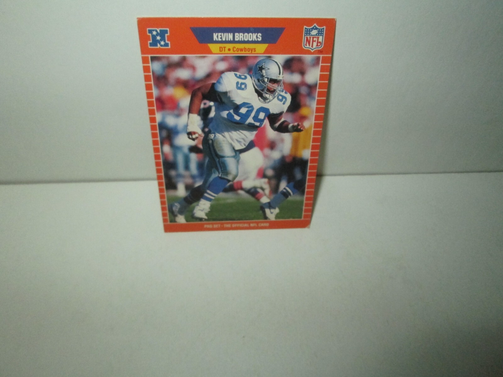 KEVIN BROOKS 1989 Pro Set Card #88 Rookie Rc Michigan DALLAS COWBOYS Exc