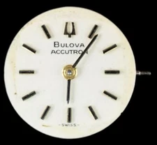 ACCUTRON Bulova Cal 2301 White Dial Gold Markers