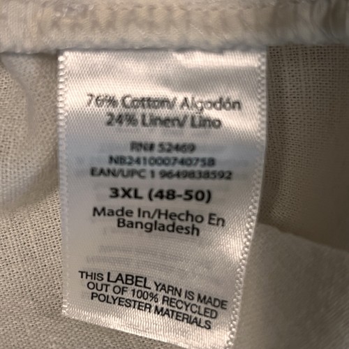 No Boundries Cotton Linen Shorts Women's 3XL Creamy White Pull On Pockets - Picture 8 of 9