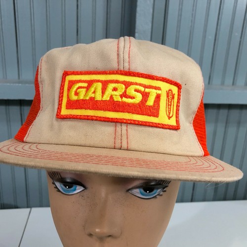Gorra a presión GARST Seeds Agricultura Dos Tonos Malla Naranja K-Products de Colección - Imagen 2 de 7
