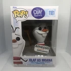 Funko POP! Disney: Olaf Presents  Olaf As Moana #1181 Amazon Exclusive W/ Prote