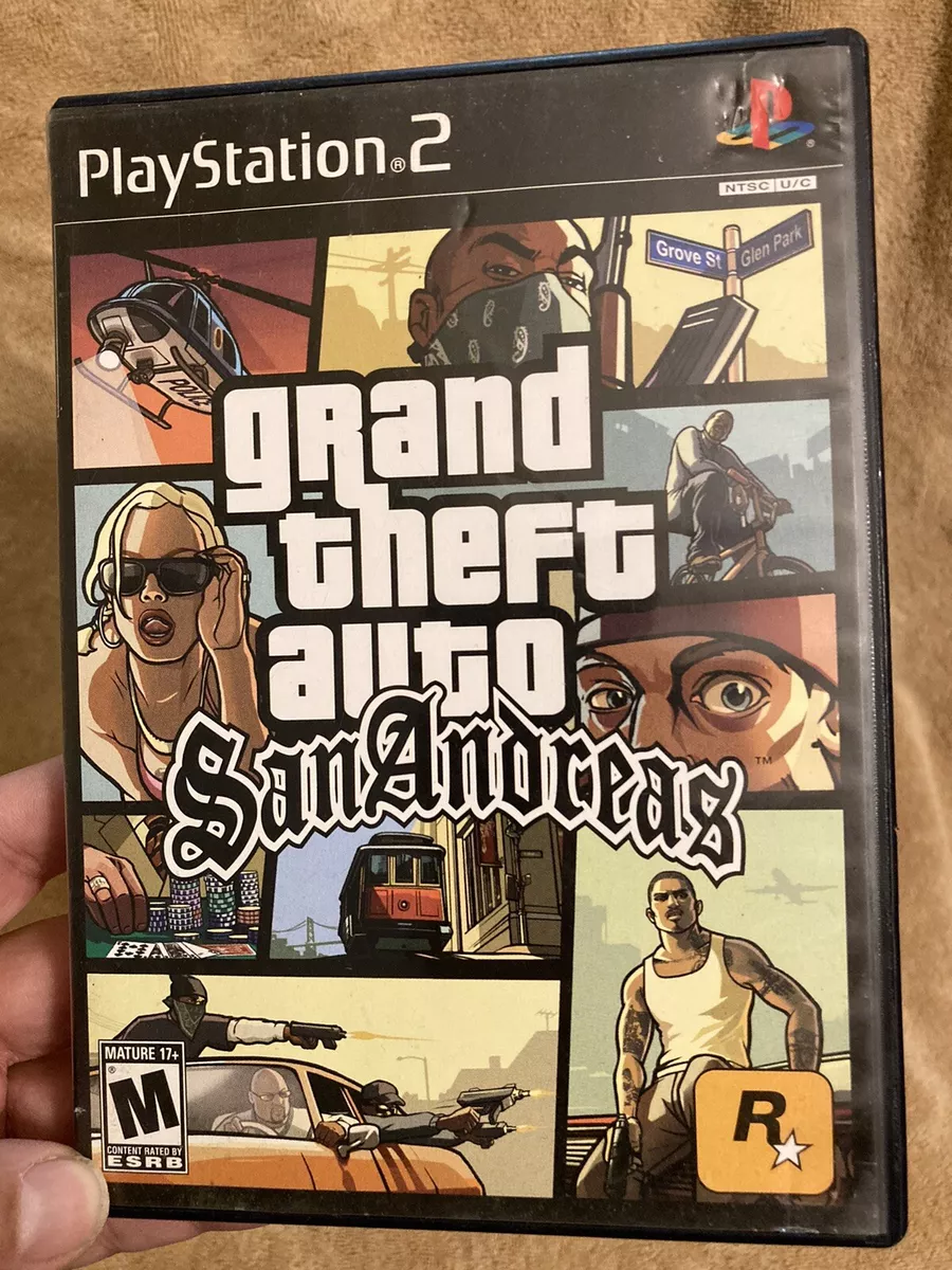 Grand Theft Auto: San Andreas GTA Sony PlayStation 2 PS2 with case and  manual