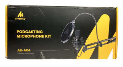 Maono AU-AO4 Podcasting Microphone Kit (Black)