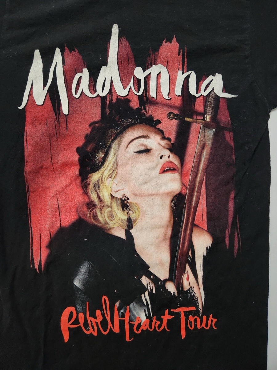 Madonna Shirt Rebel Heart Tour 2015 Pop Dance Tee Small | eBay