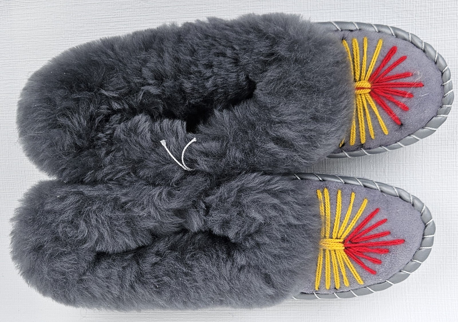 APL LAMMFELL Warme HAUSSCHUHE Gr.42 NEU Schaffell leder Schurwolle Handarbeit (19)