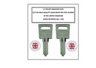 2 X Delsey Case keys cut to original codes 301 to 500