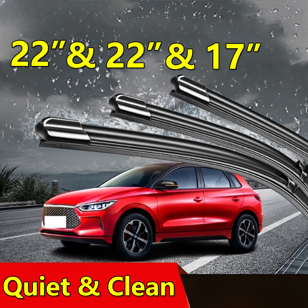 3Pcs Fit For MercedesBenz ML320 20031998 Windshield Front Rear Wiper